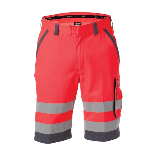 Short de travail LUCCA Rouge/gris